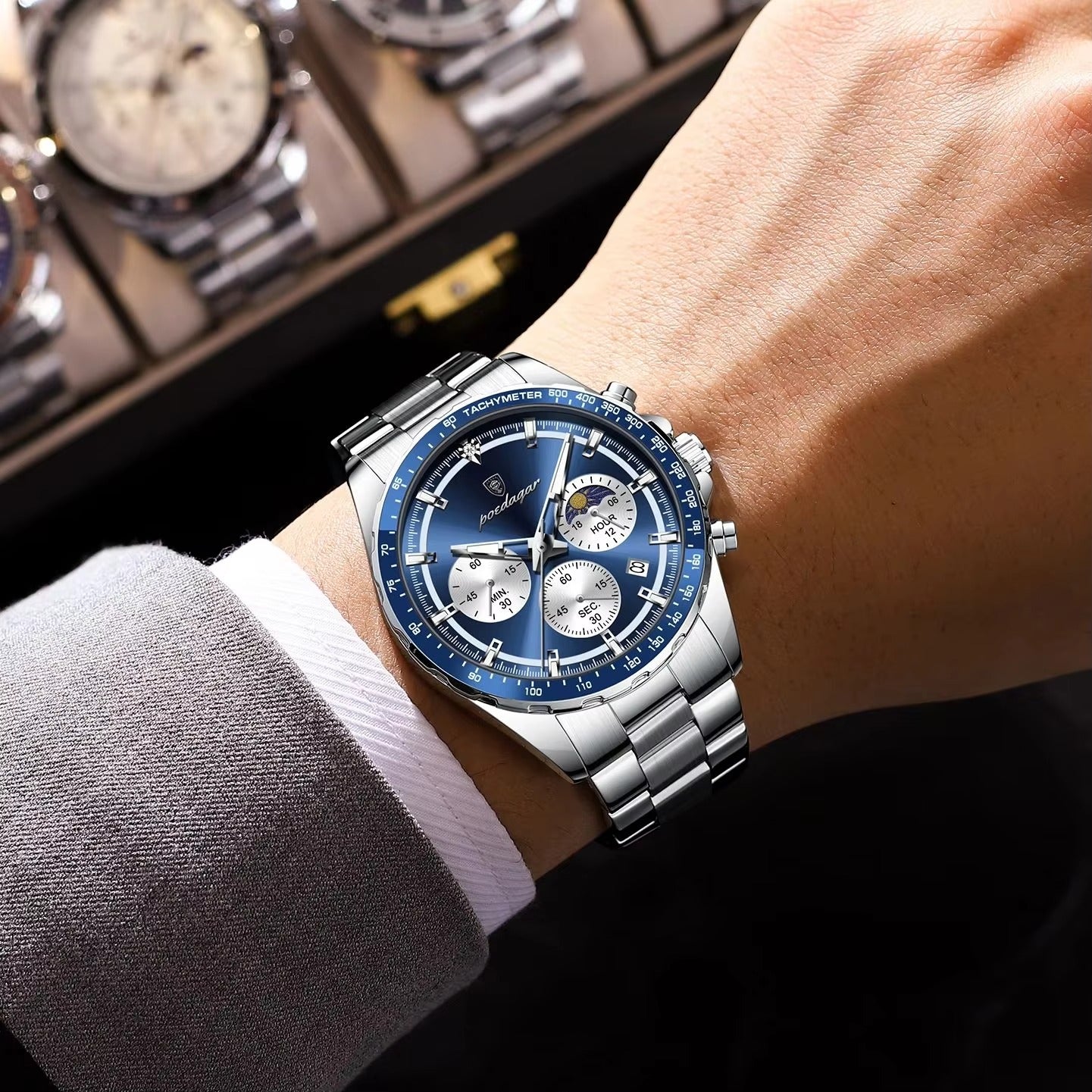 Edelstahl Armbanduhr "Orologio da polso da uomo no.5240“ - PITANI