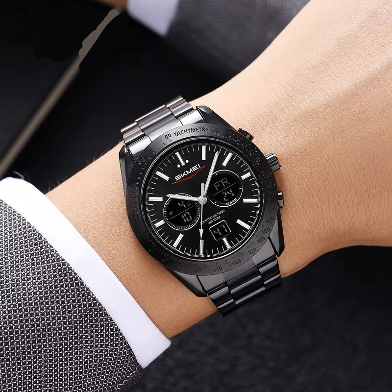 Edelstahl Armbanduhr "Doppio display no.5255“ - PITANI