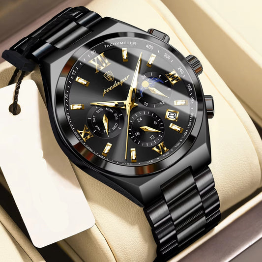 Elegante Edelstahl Armbanduhr "Waterproof Business no.5248“ - PITANI