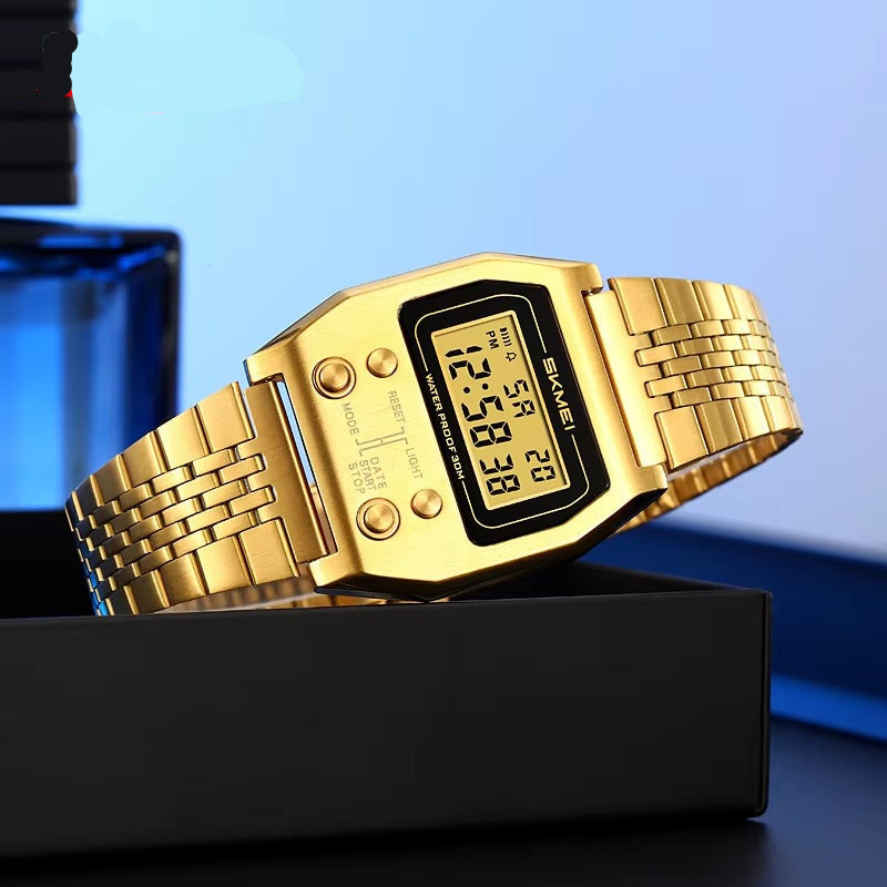 VORLAGE HERREN Edelstahl Armbanduhr "Allarme elettronico no.5242“ - PITANI