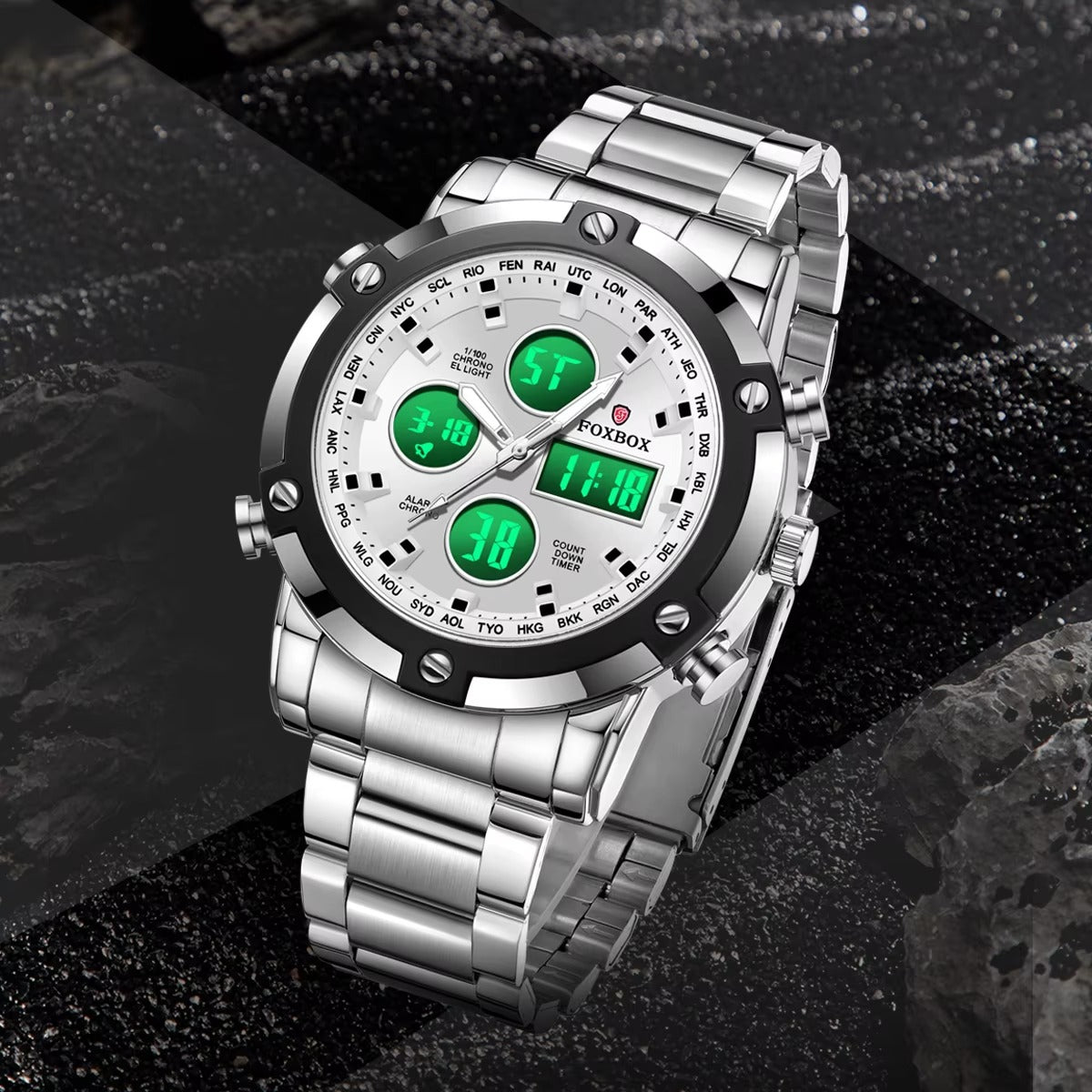 Edelstahl Armbanduhr "Cronografo no.5287“ - PITANI