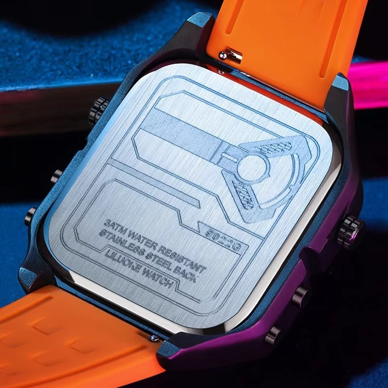 Außergewöhnliche drei Zeitanzeigen Armbanduhr "Impermeabile di belle no.5230“ - PITANI