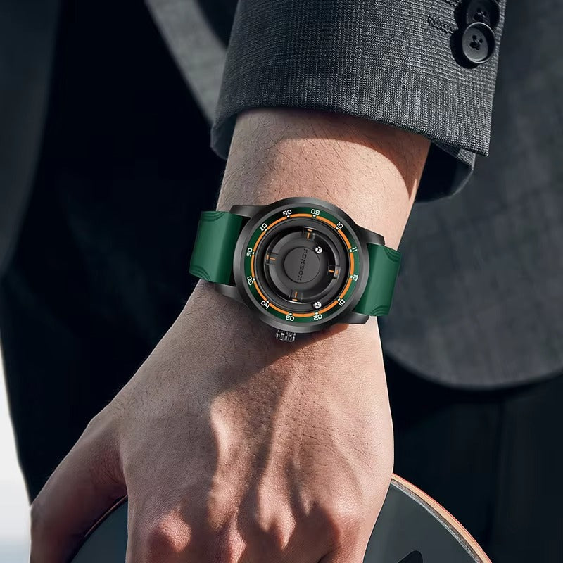 Außergewöhnlich seltene Magnetball Armbanduhr "Puntatore a scorrimento magnetico no.5184" - PITANI