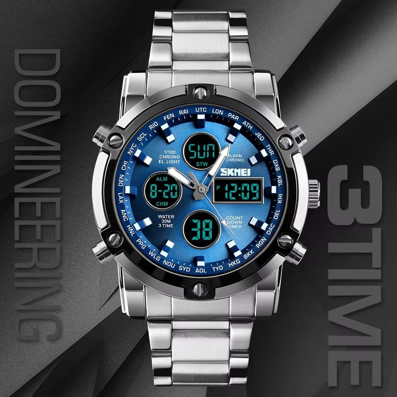 Außergewöhnliche Edelstahl Armbanduhr "Movimento al quarzo no.5275“ - PITANI
