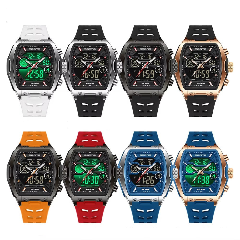 Silikonband Armbanduhr "Sport con quadrante grande no.5232“ - PITANI