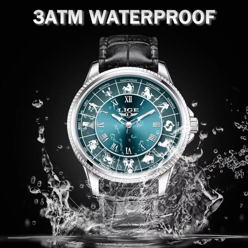 Sternzeichen Leder Armbanduhr "Lusso creativo no.5234“ - PITANI