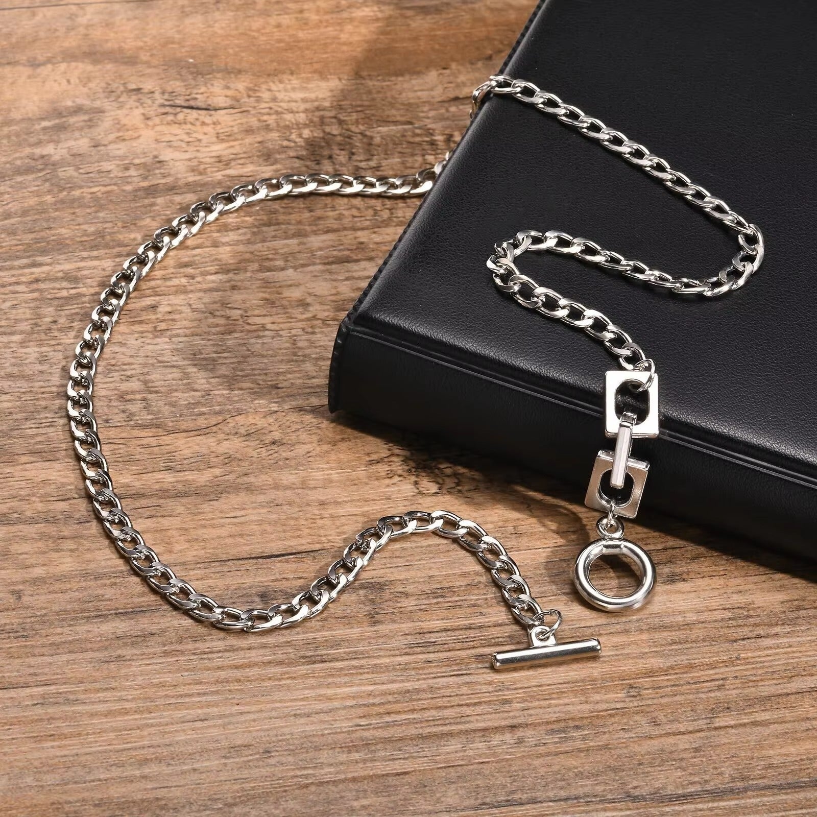 Edelstahl Halskette "Quadrato in acciaio inossidabile audace no.4250" - PITANI