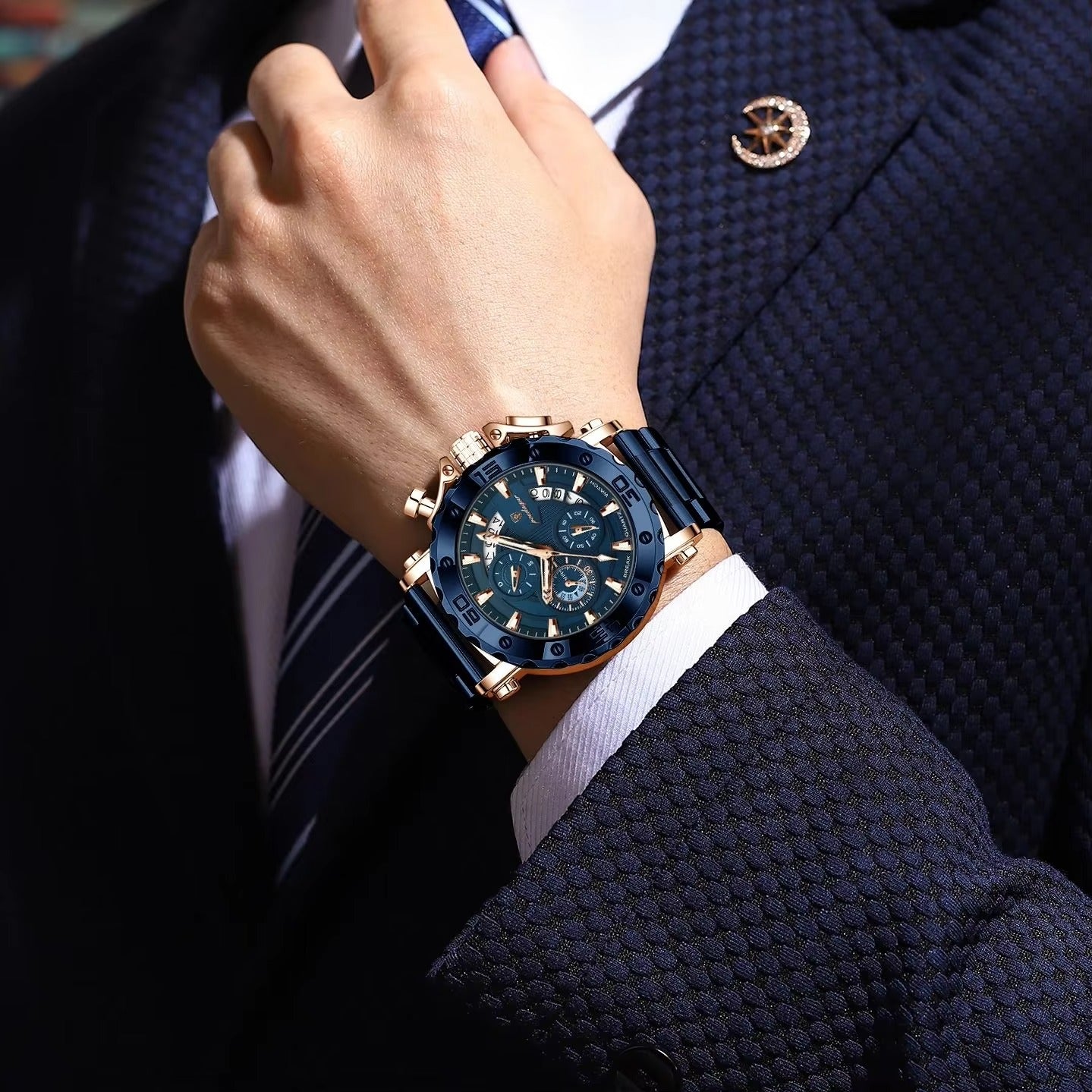 Edelstahl Armbanduhr "Moda Uomo no.5238“ - PITANI