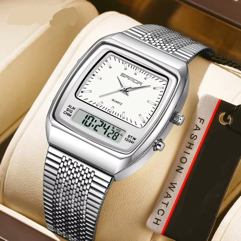 Edelstahl Armbanduhr "Doppio movimento no.5255“ - PITANI