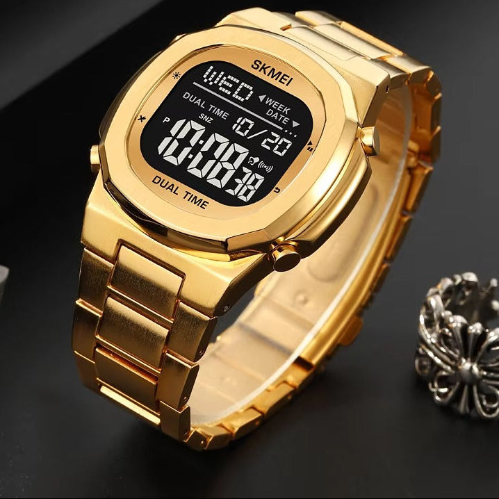 Digitale Edelstahl Armbanduhr "Elettronica di lusso no.5276“ - PITANI