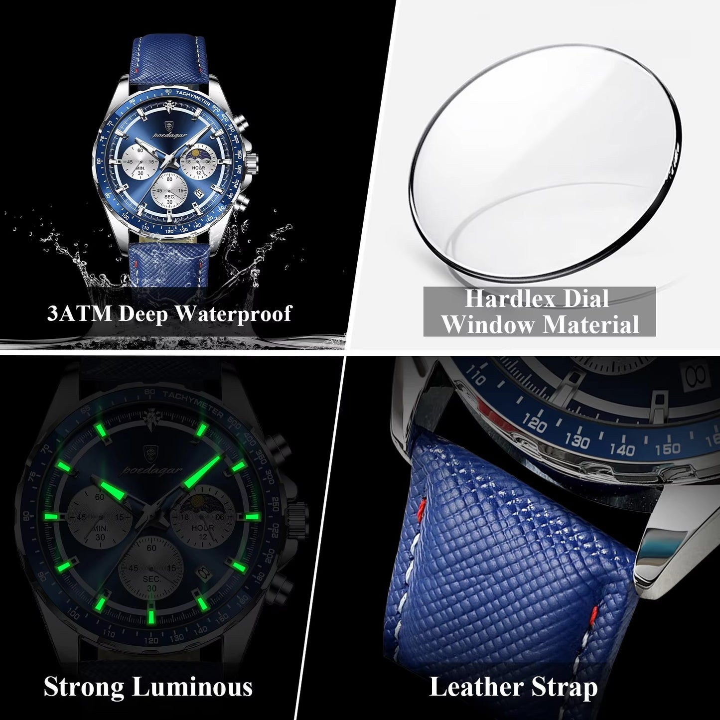 Runde Leder Armbanduhr "Orologio da polso in pelle no.5279“ - PITANI