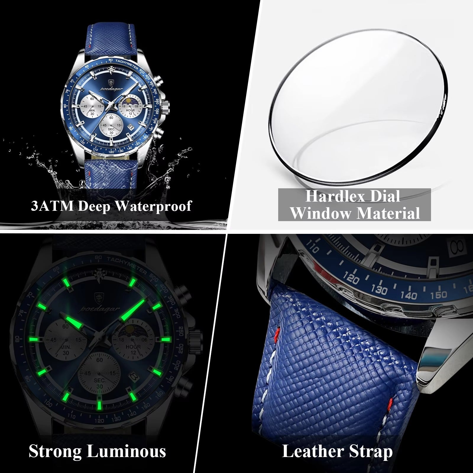 Runde Leder Armbanduhr "Orologio da polso in pelle no.5279“ - PITANI