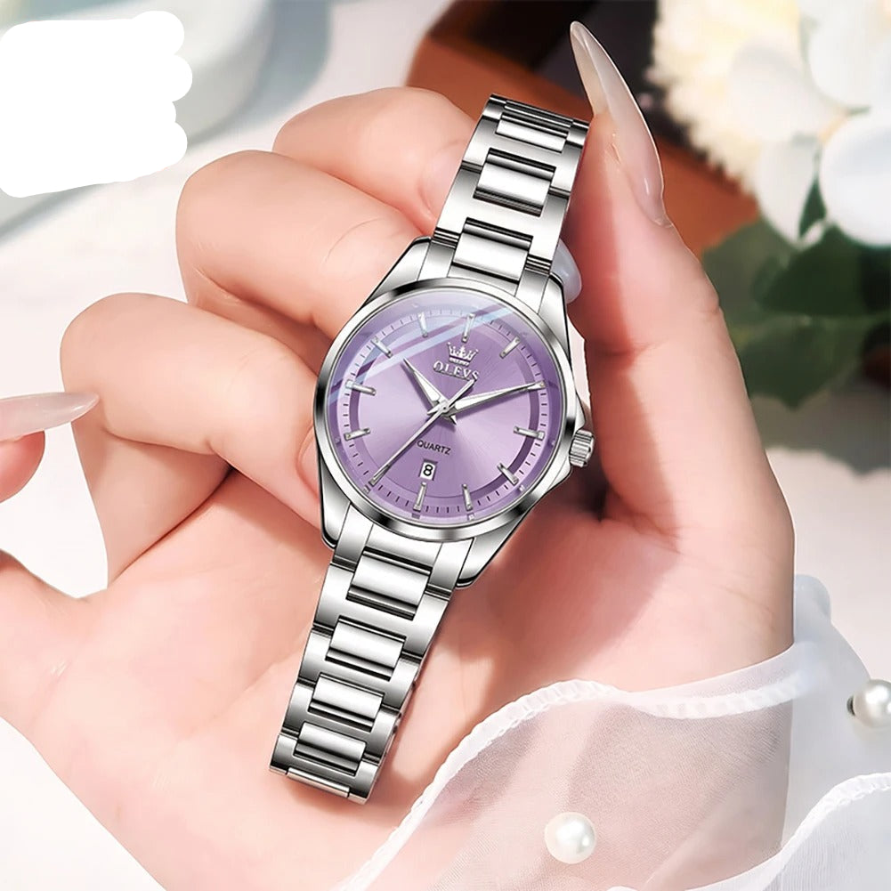 Elegante Damen Quarzarmbanduhr mit Datum & Leuchtzeigern – Wasserdichte Modern Armbanduhr no.3282 - PITANI