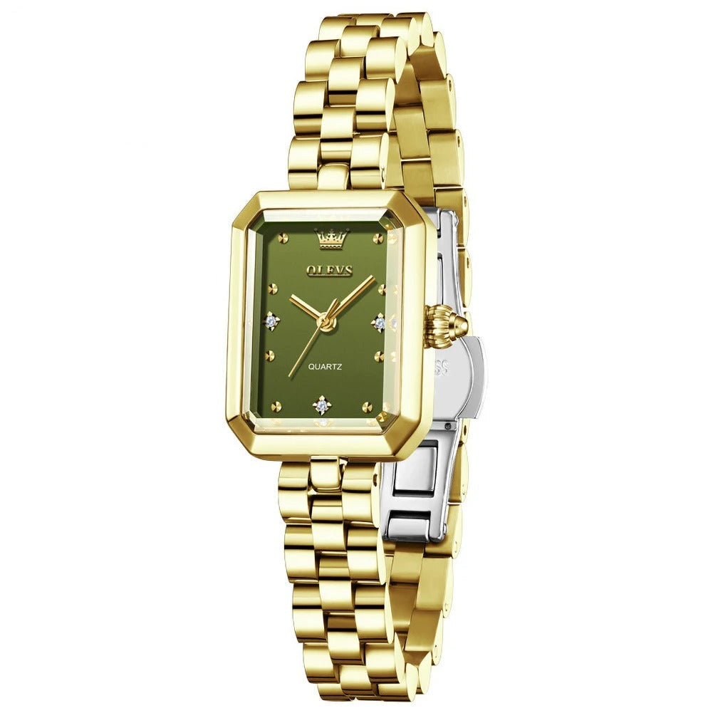 Elegante Rechteckige Damen Quarzarmbanduhr – Wasserdichte Schmuckuhr Armbanduhr no.3278 - PITANI