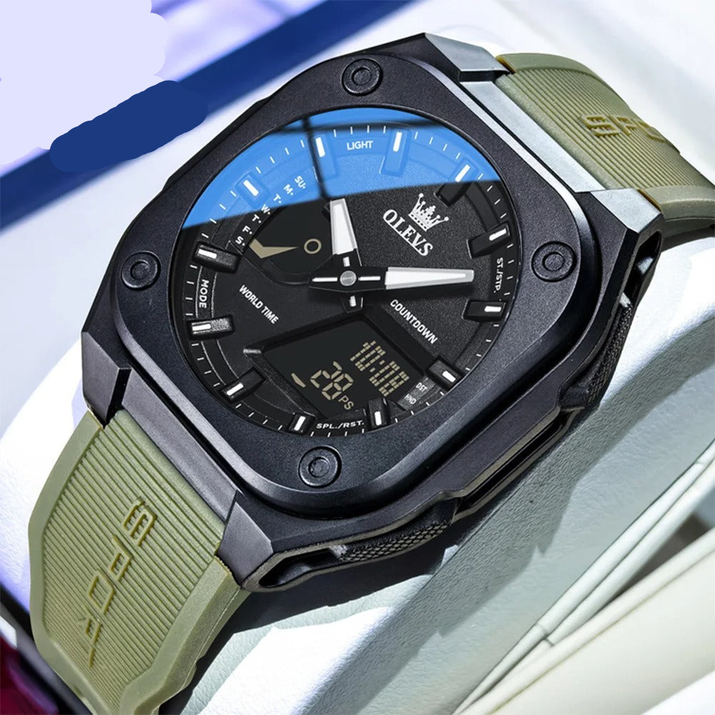 Multifunktionale Herren Digital-Sportuhr – Wasserdichte Armbanduhr – no. 5387 - PITANI