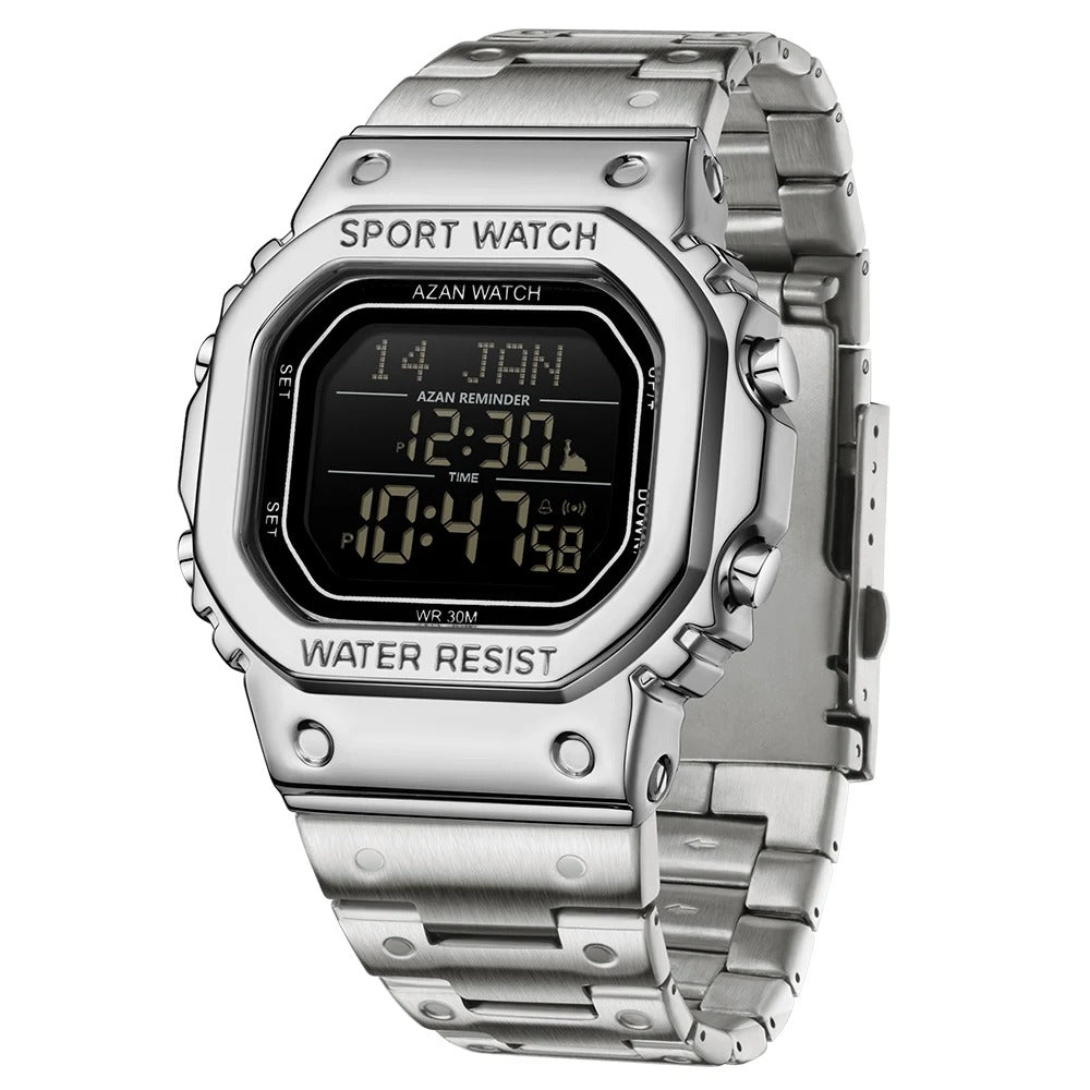 Digitale Edelstahl Armbanduhr "Data LED no.5291“ - PITANI