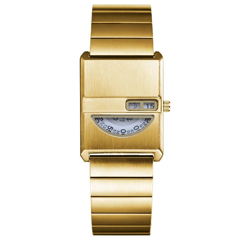 Edelstahl Armbanduhr im Retro Design "Design retrò semplice no.3201" - PITANI