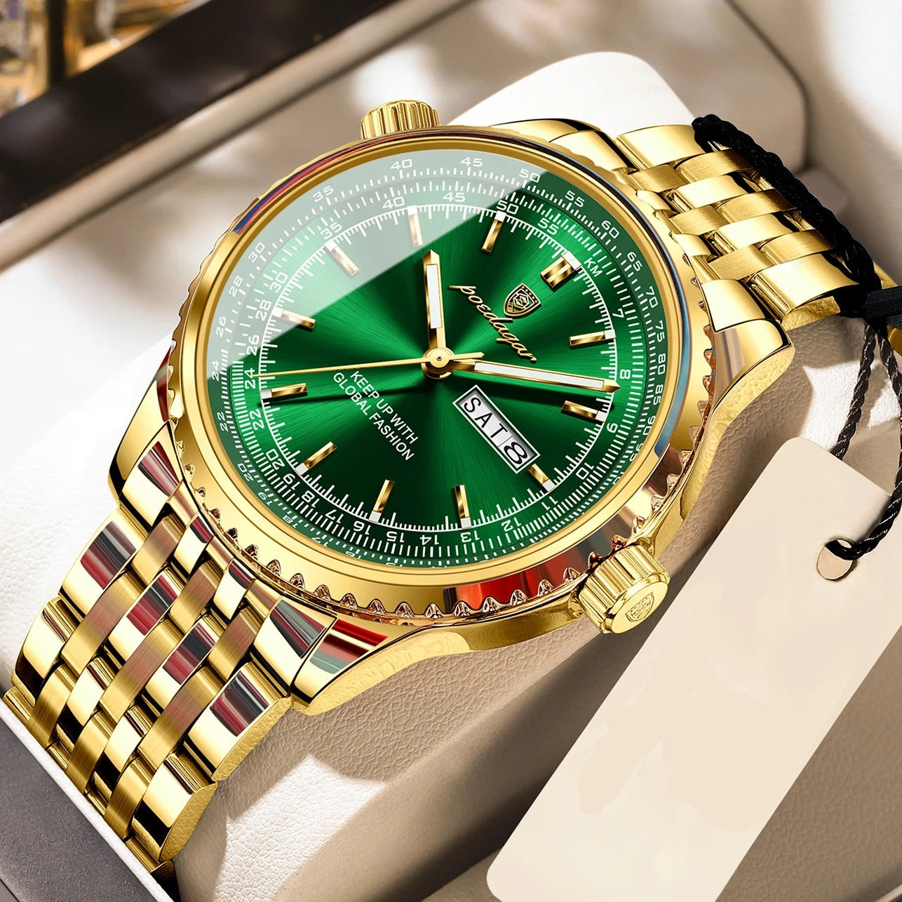 Runde Edelstahl Armbanduhr "Lusso militare no.5272“ - PITANI