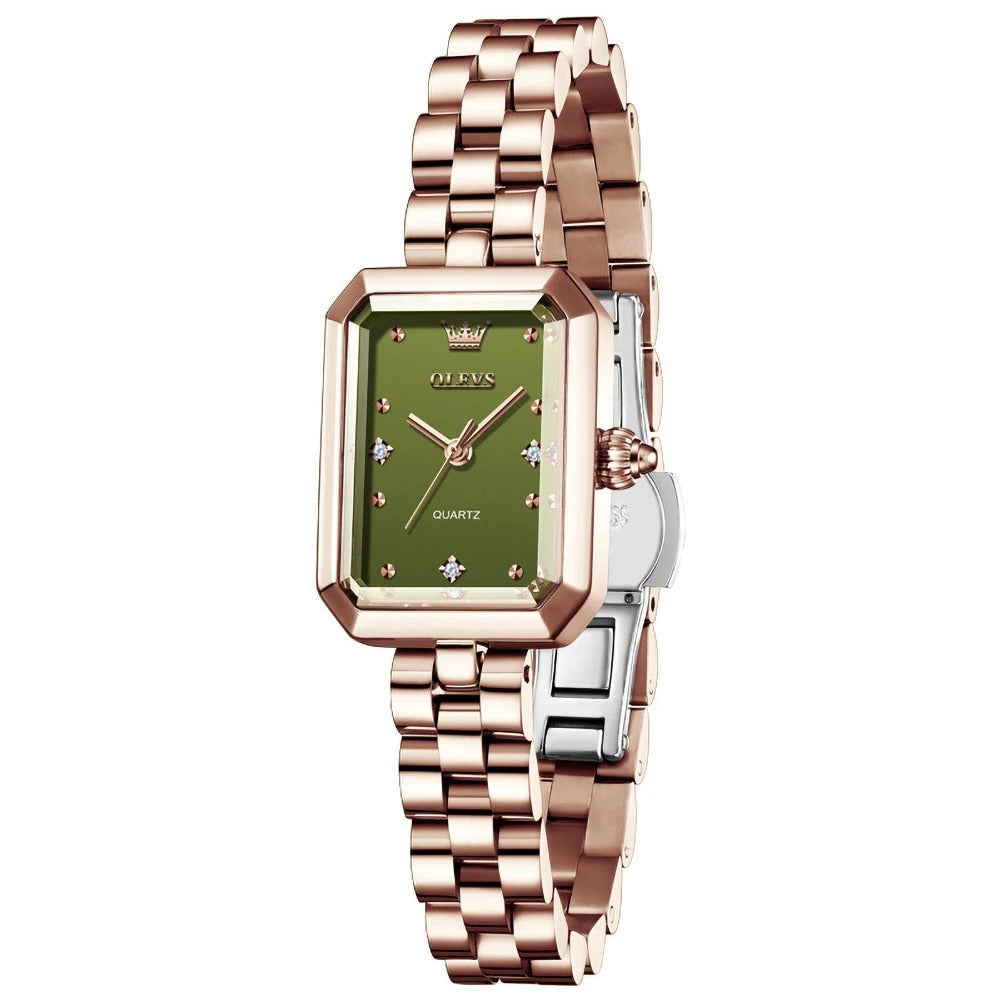 Elegante Rechteckige Damen Quarzarmbanduhr – Wasserdichte Schmuckuhr Armbanduhr no.3278 - PITANI