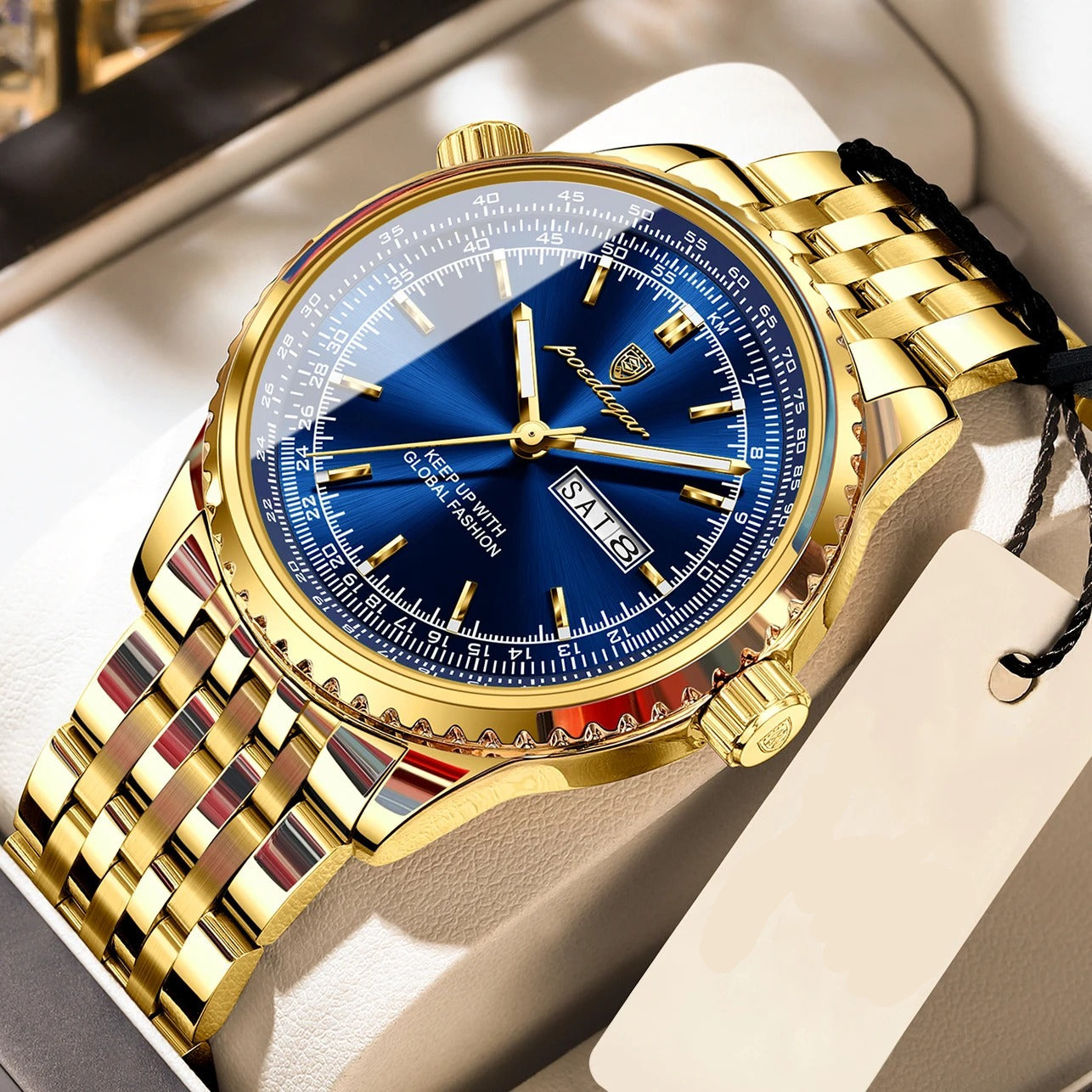Runde Edelstahl Armbanduhr "Lusso militare no.5272“ - PITANI