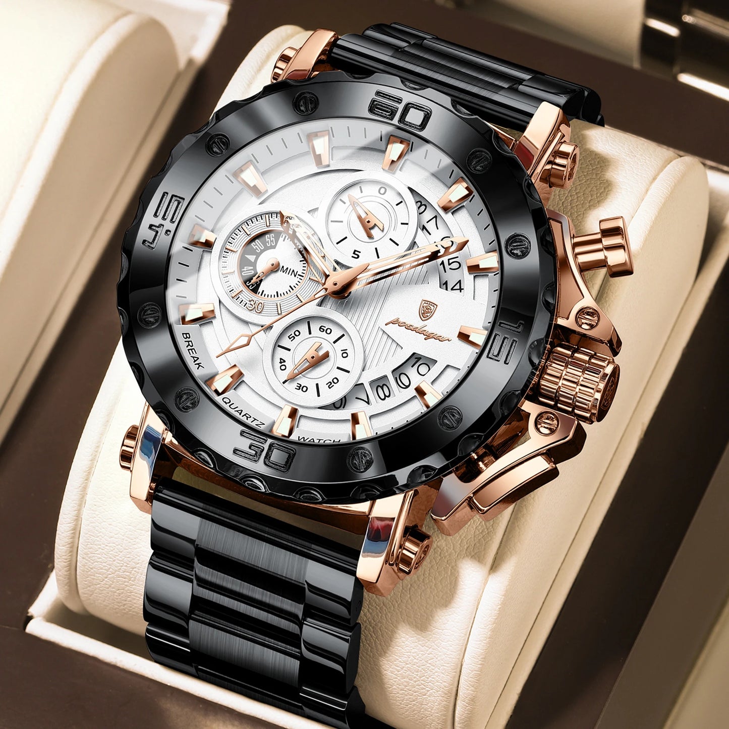 Edelstahl Armbanduhr "Calendario Luminoso no.5269“ - PITANI