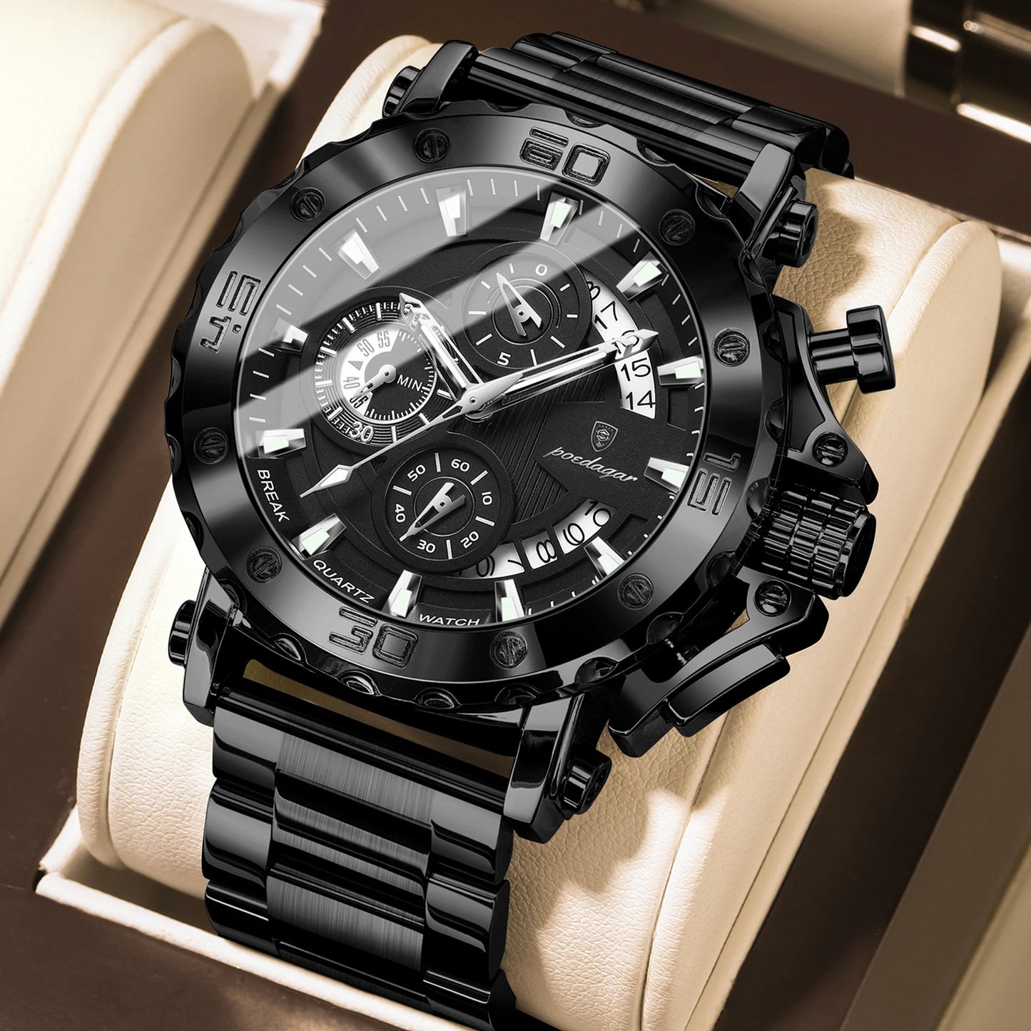 Edelstahl Armbanduhr "Calendario Luminoso no.5269“ - PITANI