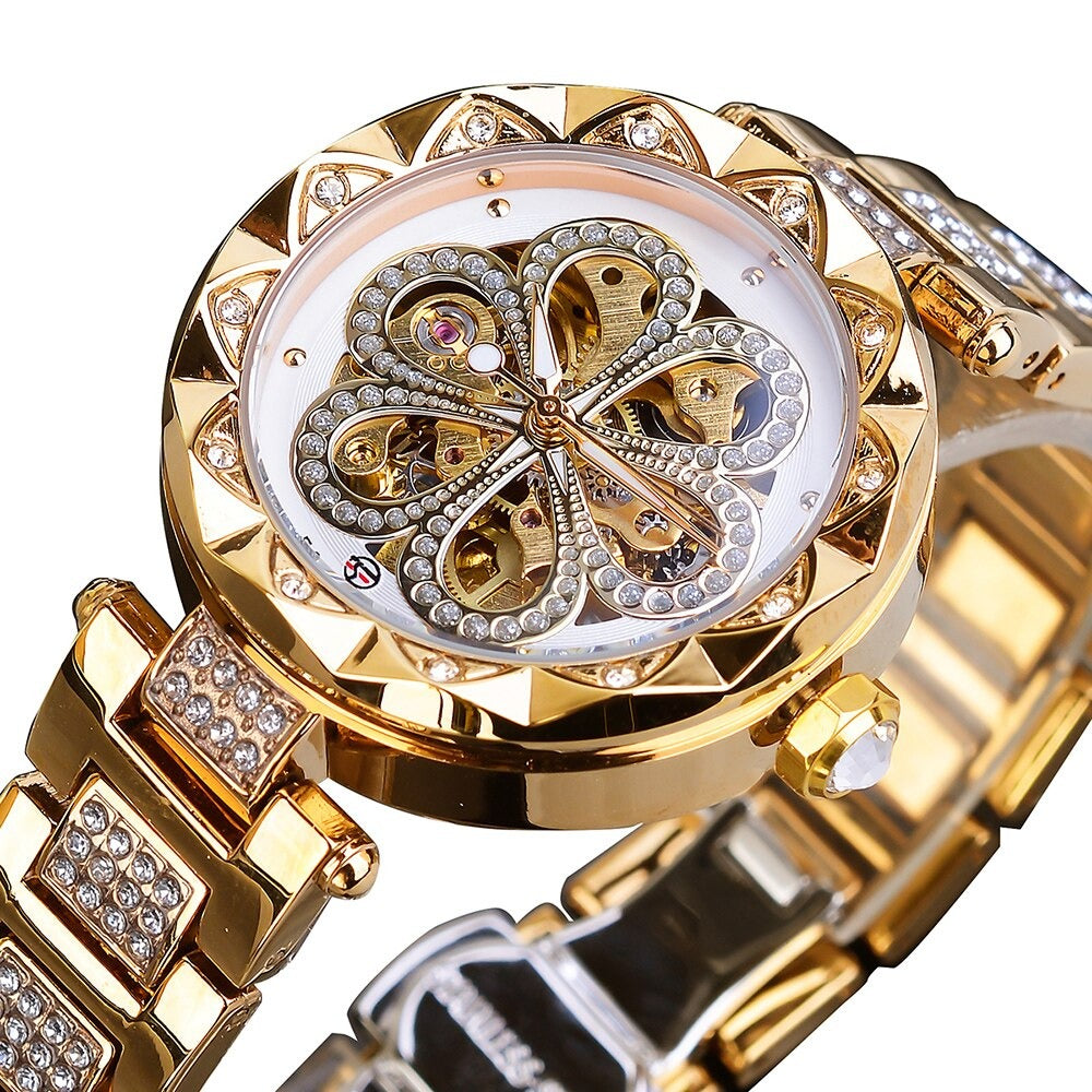 Edelstahl Armbanduhr "Diamante femmina"