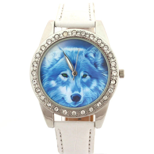 Wolf Leder Armbanduhr "Animale Lupo no. 197" - PITANI