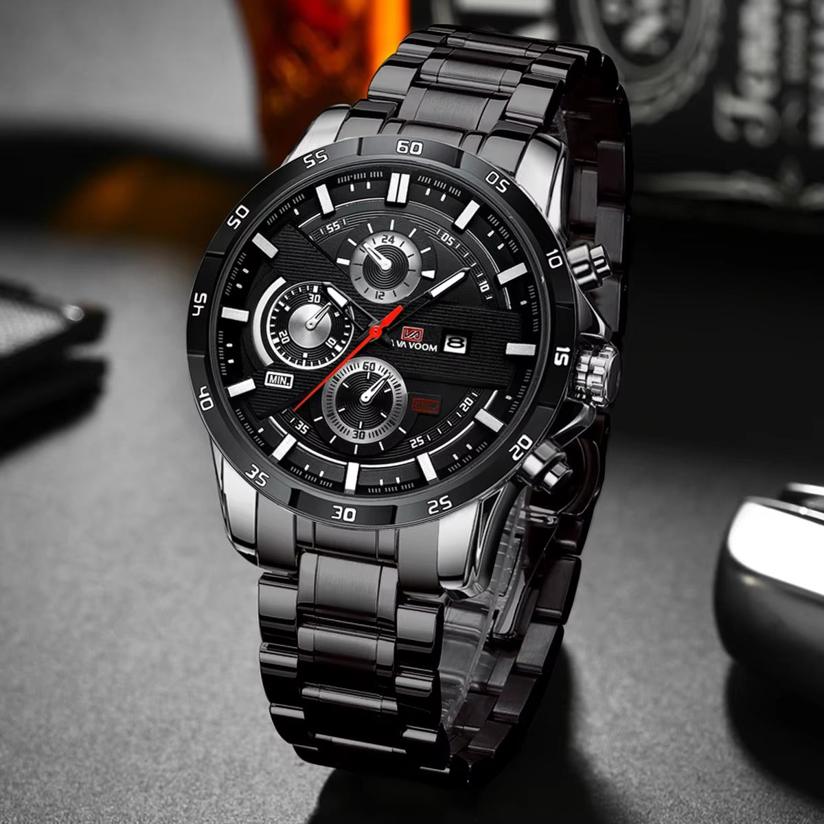 Edelstahl Armbanduhr "Orologio al quarzo con calendario no.4120" - PITANI