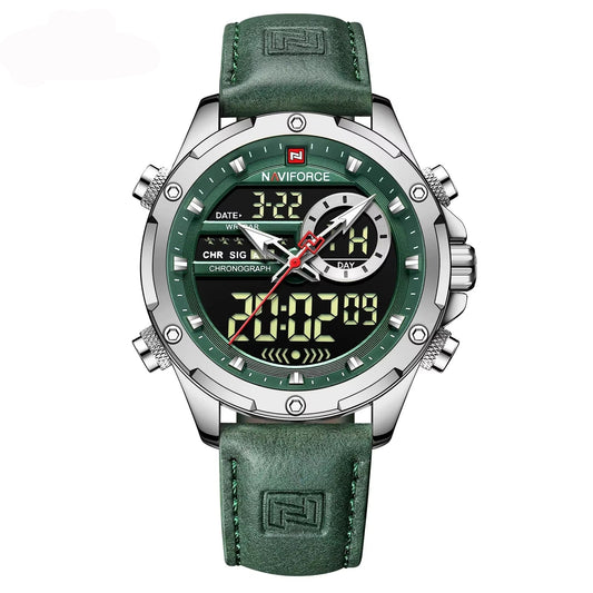 Leder Armbanduhr mit digitaler Zeitanzeige "Cinturino in corio no.5248“ - PITANI