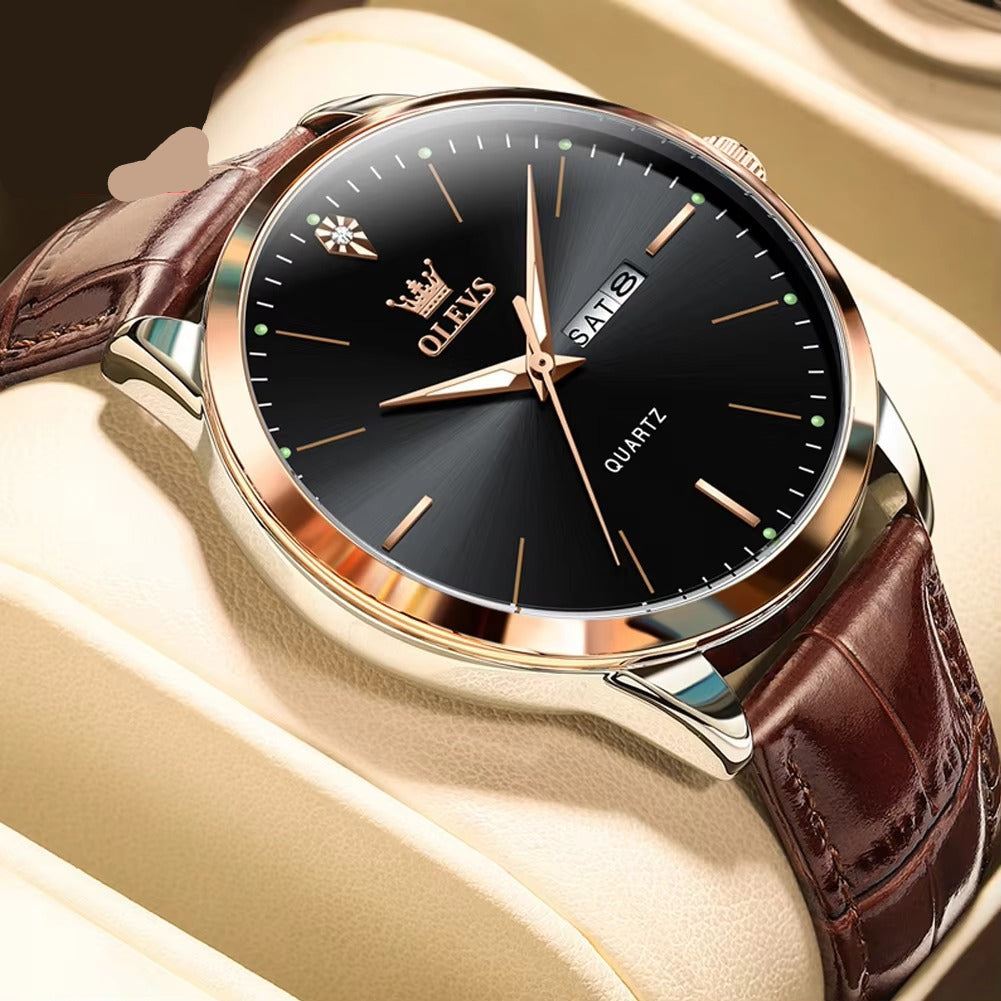 Edelstahl Armbanduhr "Calendario doppio semplice no.4136" - PITANI