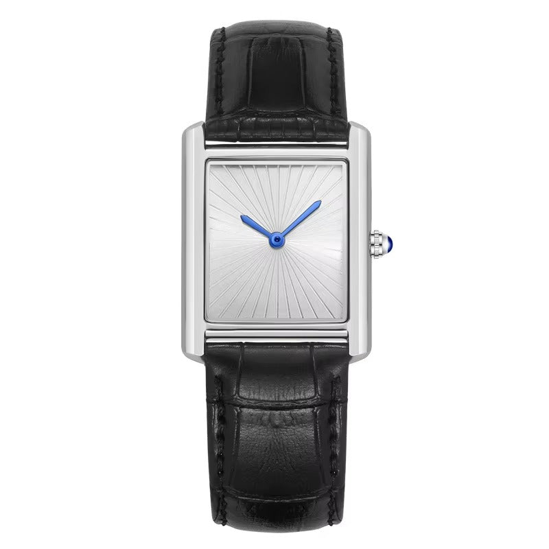 Schlichte Vintage Leder Armbanduhr "Quarzo impermeabile no.5265“ - PITANI
