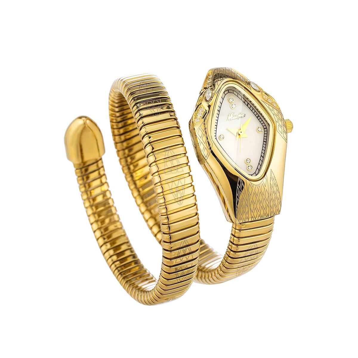 Schlangenförmige Edelstahl Armbanduhr "Orologio del grande belle no.5125" - PITANI