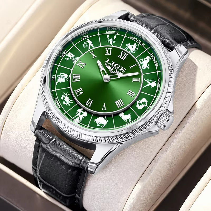 Sternzeichen Leder Armbanduhr "Lusso creativo no.5234“ - PITANI