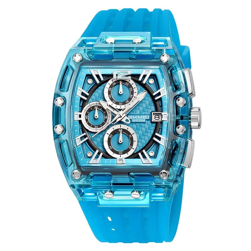Quadratische Silikon Armbanduhr "Orologio in silicone no.5262“ - PITANI