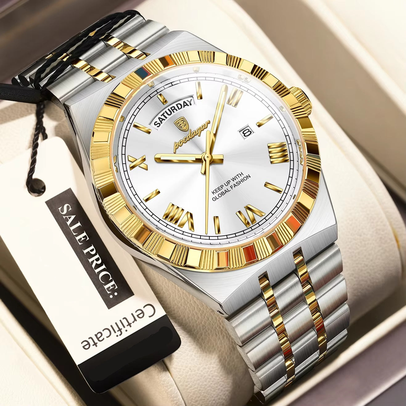 Edelstahl Armbanduhr "Uomo d'affari no.4157" - PITANI