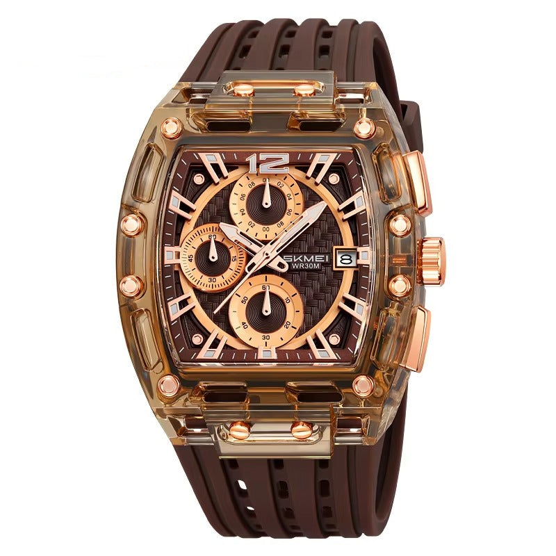 Quadratische Silikon Armbanduhr "Orologio in silicone no.5262“ - PITANI