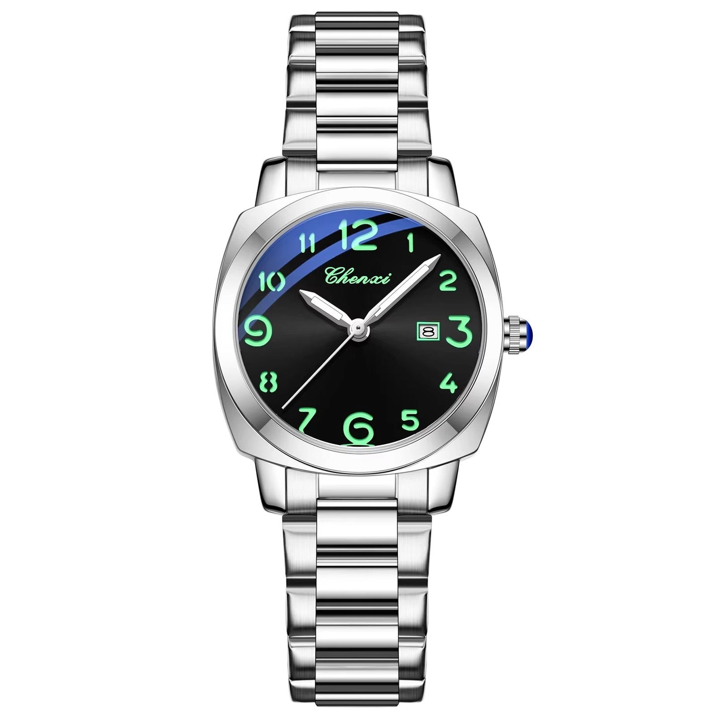 Edelstahl Armbanduhr "Pulsante luce calendariono.3209" - PITANI