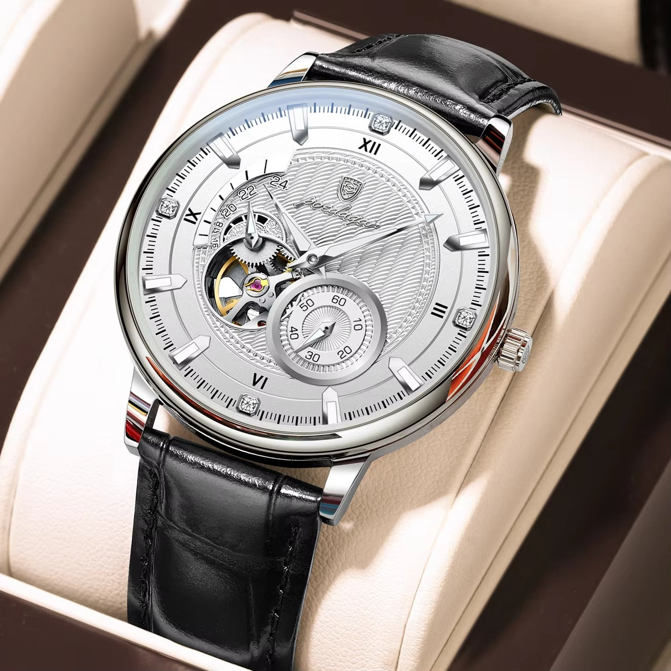 Leder Automatik Armbanduhr "Orologio da uomo luminoso impermeabile no.4177" - PITANI