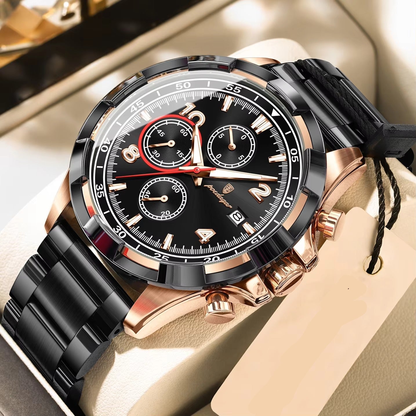 Edelstahl Business Armbanduhr "Data Sport elegante no.5201" - PITANI