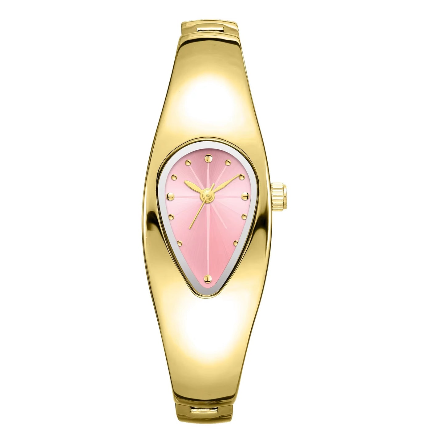 Außergewöhnliche Edelstahl Armbanduhr in Wassertropfen Form "Lama creativa die acqua no.3208" - PITANI