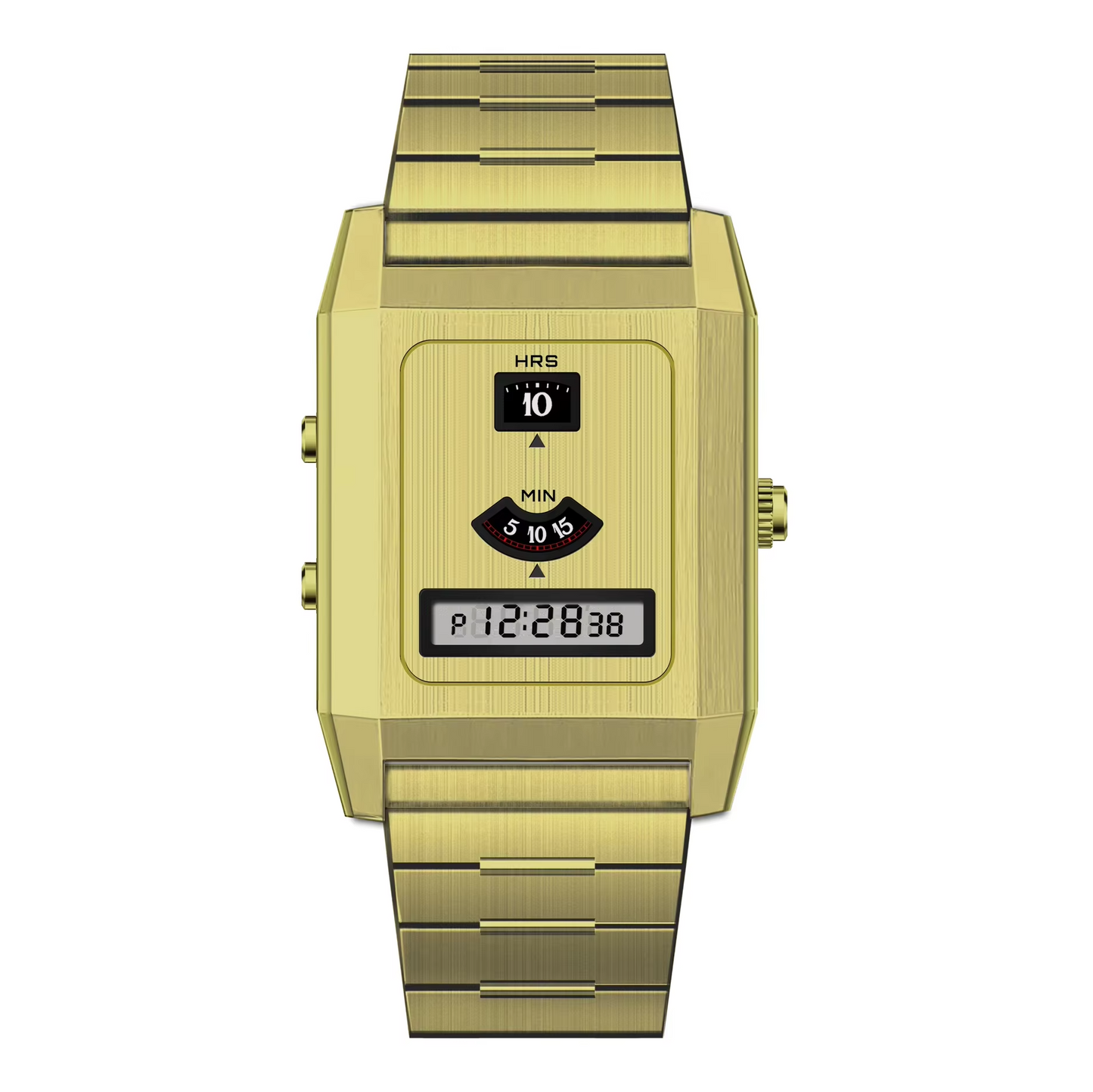 Außergewöhnliche Retro Edelstahl Armbanduhr "Design vintage-futuristico no.5210" - PITANI