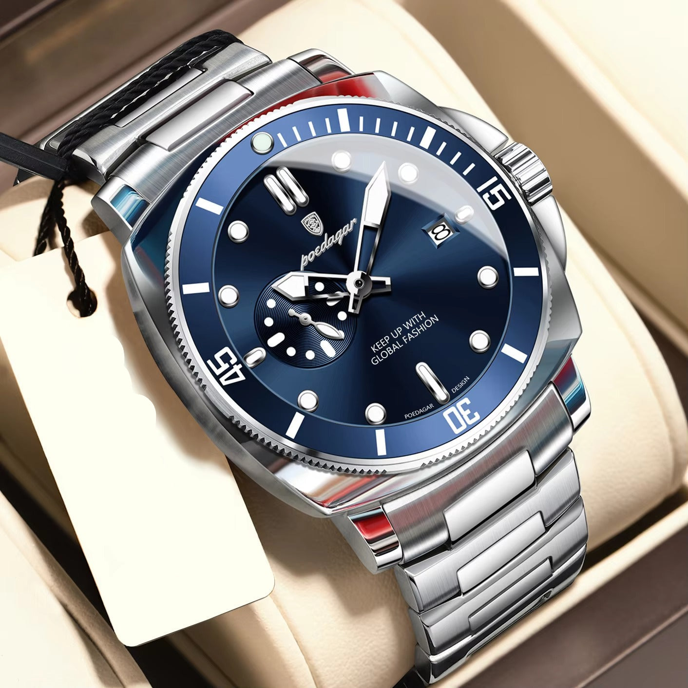 Edelstahl Armbanduhr "Orologio da uomo alla moda no.4152" - PITANI