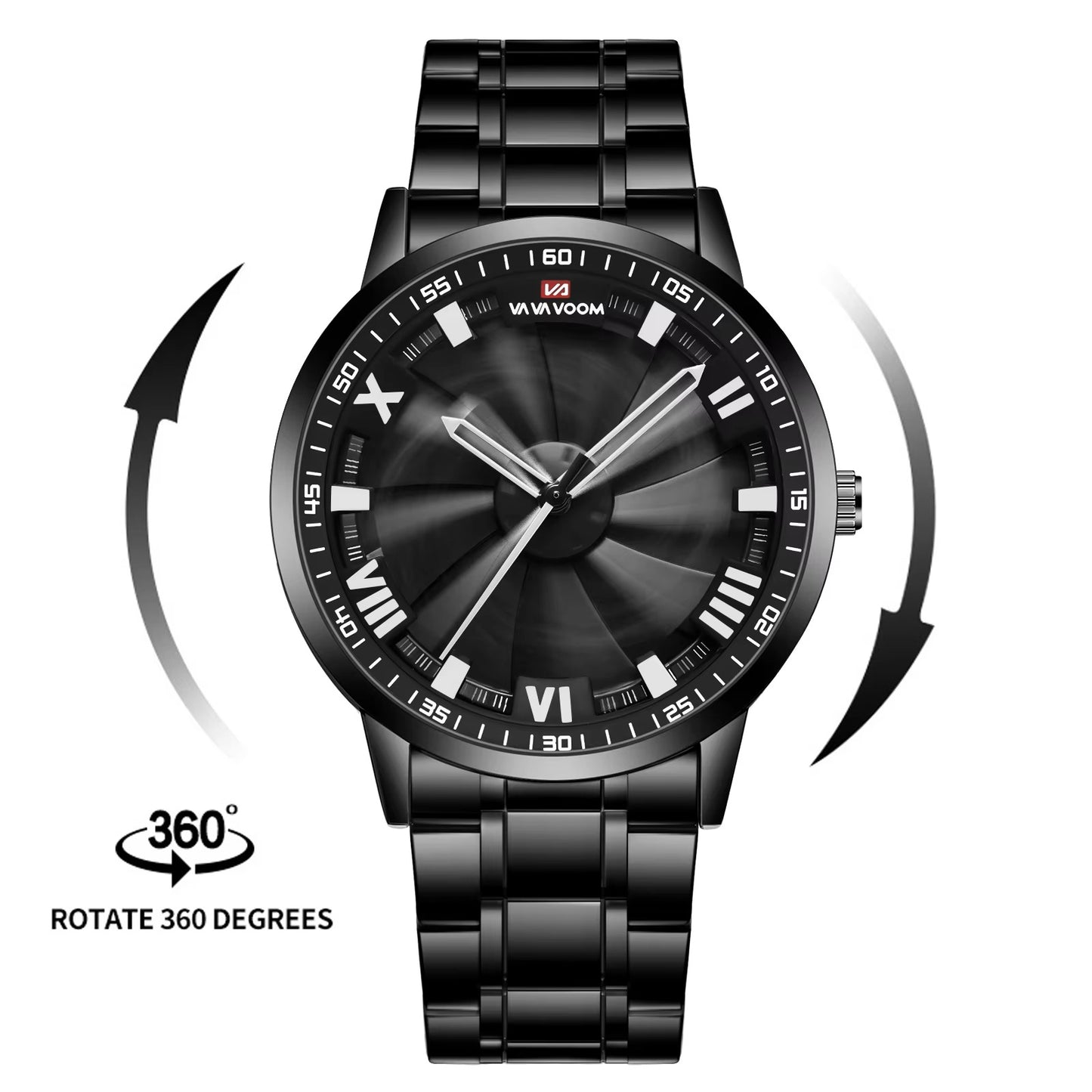 Rotierende Edelstahl Armbanduhr "Ruota rotante no.5256“ - PITANI