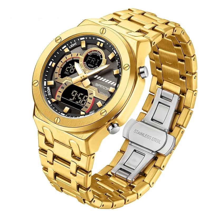 Edelstahl Armbanduhr "Doppio display multifunzionale no.5258“ - PITANI