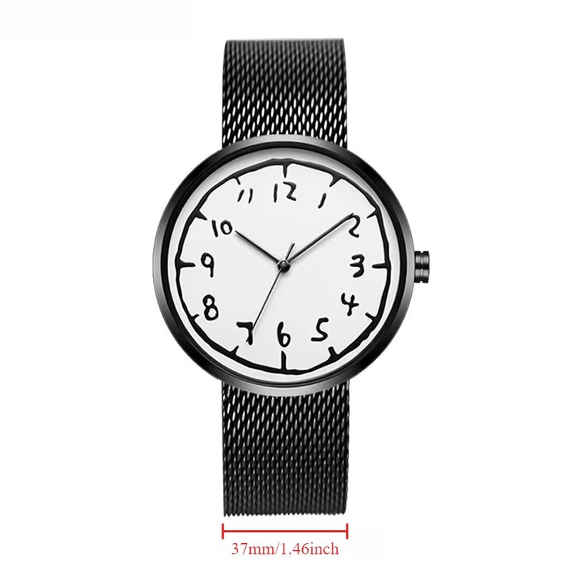 Trendige Armbanduhr mit außergewöhnlicher Schriftart "Modelli di coppia no.5281“ - PITANI