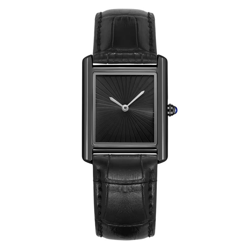 Schlichte Vintage Leder Armbanduhr "Quarzo impermeabile no.5265“ - PITANI