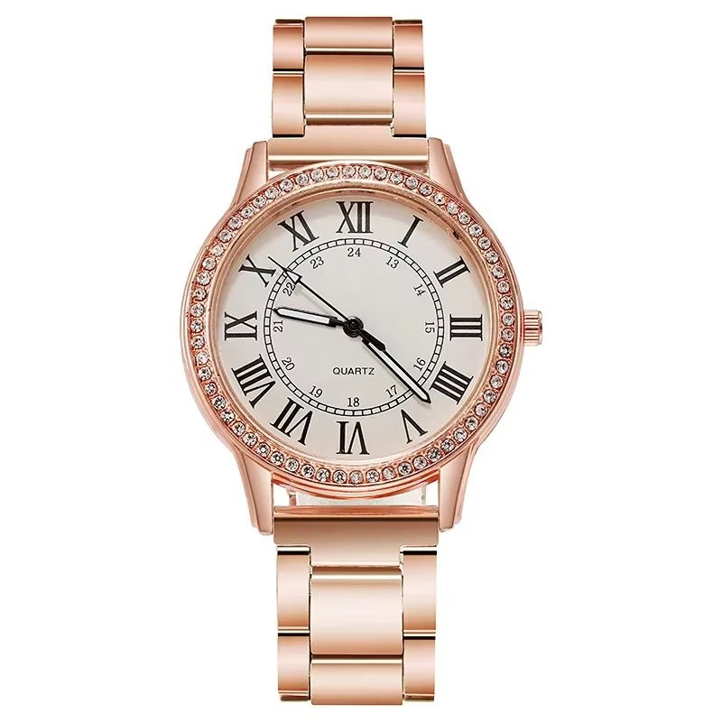 Edelstahl Armbanduhr mit Glitzer Lünette "Donne Femminili no.5135" - PITANI