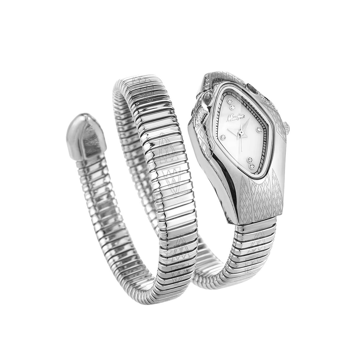 Schlangenförmige Edelstahl Armbanduhr "Orologio del grande belle no.5125" - PITANI