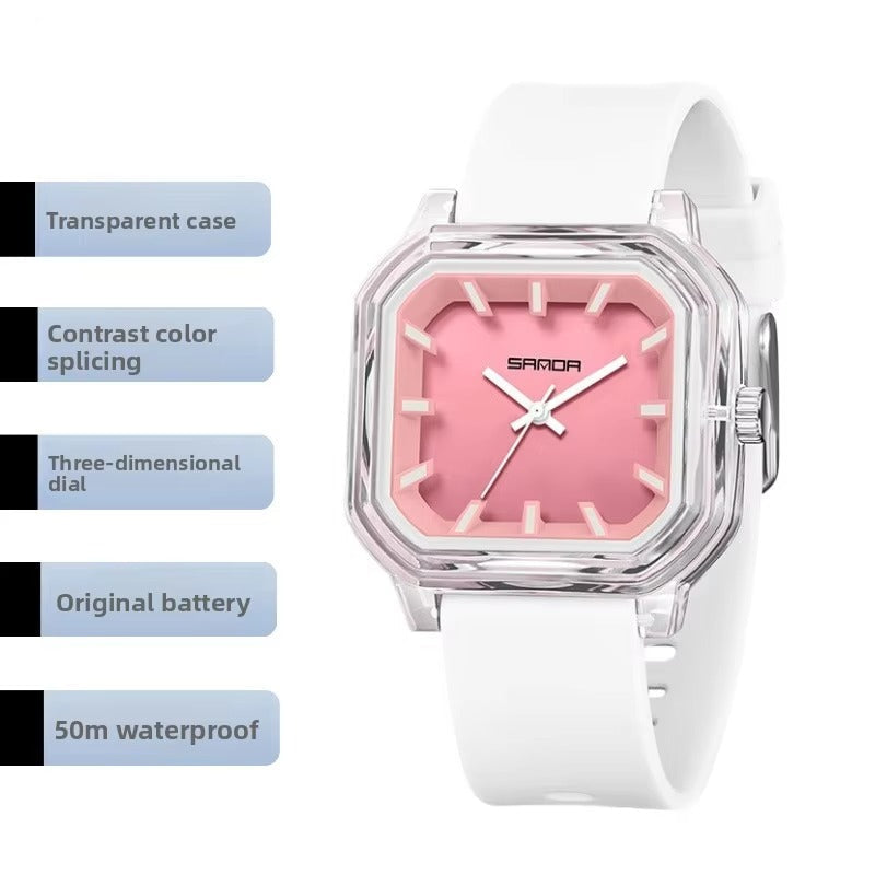 Quadratische Silikon Armbanduhr "Cinturino in silicone no.3239“ - PITANI